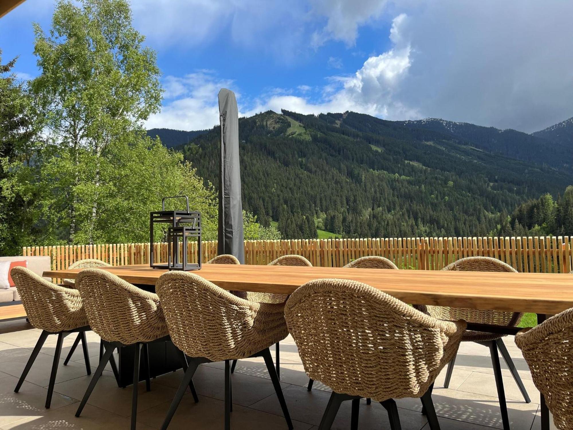 Chalet Huski Viehhofen Saalbach-Hinterglemm Bagian luar foto