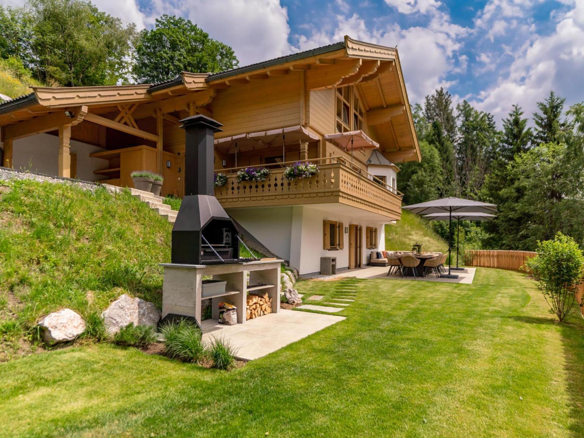 Chalet Huski Viehhofen Saalbach-Hinterglemm Bagian luar foto